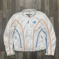 Harley Davidson 2000s Biker Flames Y2k Jacket