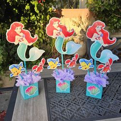 Lil Mermaid Centerpieces