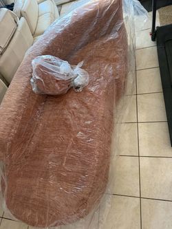 New Terracotta Fabric boneless lounge sofa