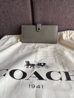 Coach Leather Wallet with Dust Bag