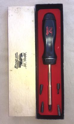 Snap-on 24k gold filled ratcheting screwdriver