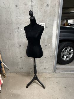 Black Female Dress Form Mannequin with Stand