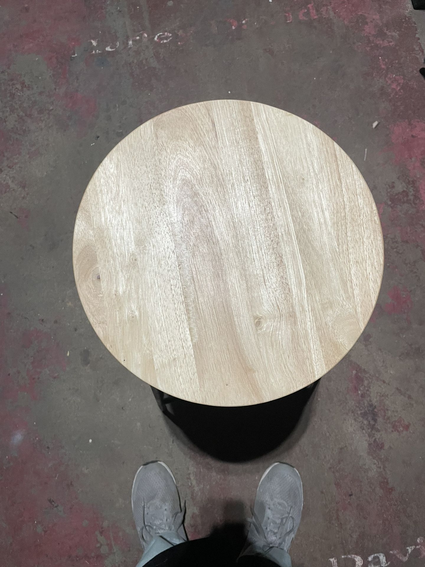 Stool metal frame/wood Top