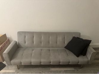 Velvet Grey Wayfair Couch