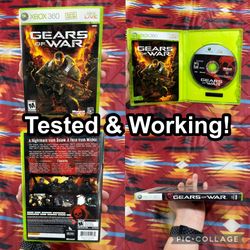 Gears of War (Microsoft Xbox 360, 2006) - COMPLETE CIB + MANUAL Tested & Working