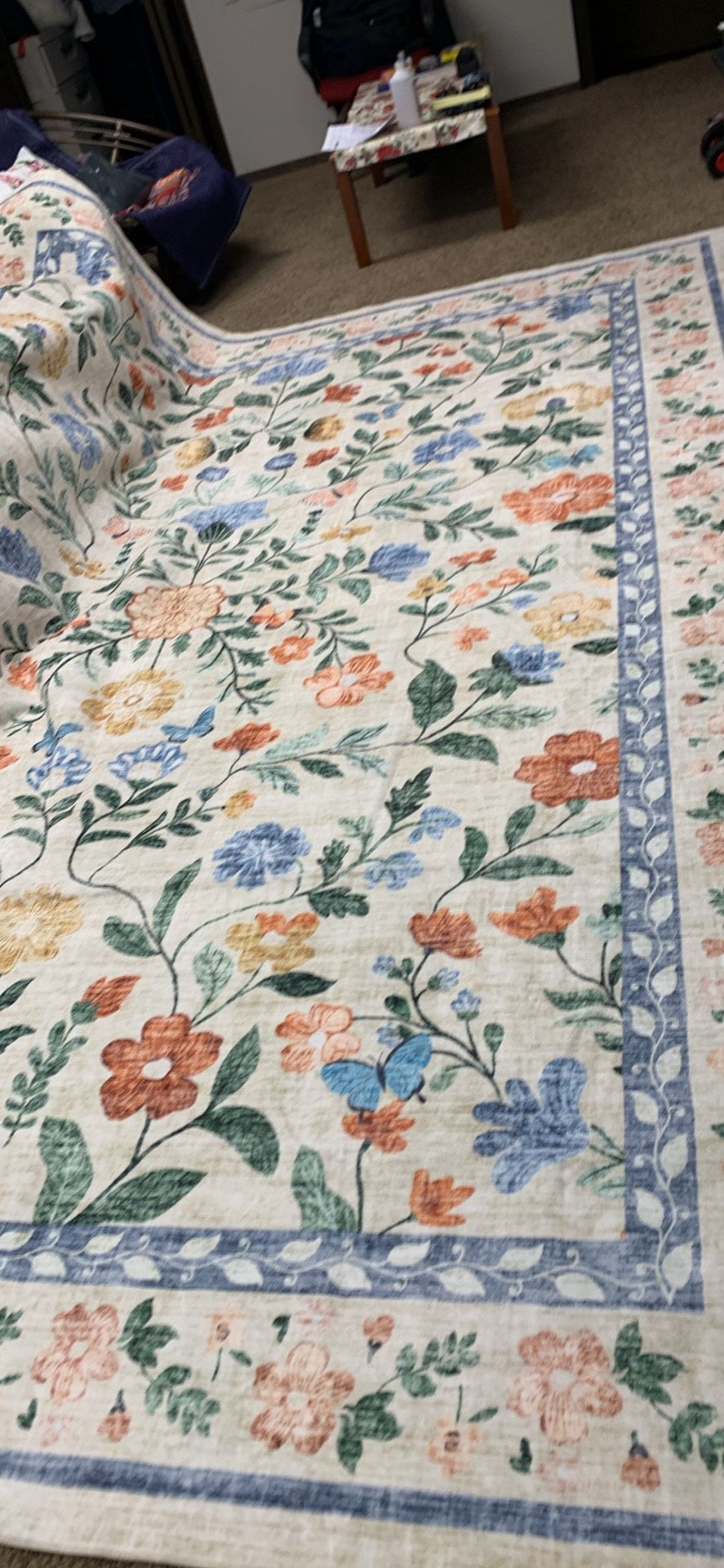 Area Rug Modern Floral / Alfombra De Area Floral