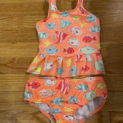 Toddler Fish Print 2-piece CartersSwimsuit 18 mos