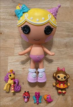 Lalaloopsy Littles Wishes Slice O' Cake Doll & Mini Pets Lot