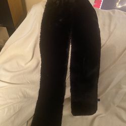 943. Preowned Lane Bryant Black FAUX Fur Scarf. Size 40.5 X 5 Inches. $10