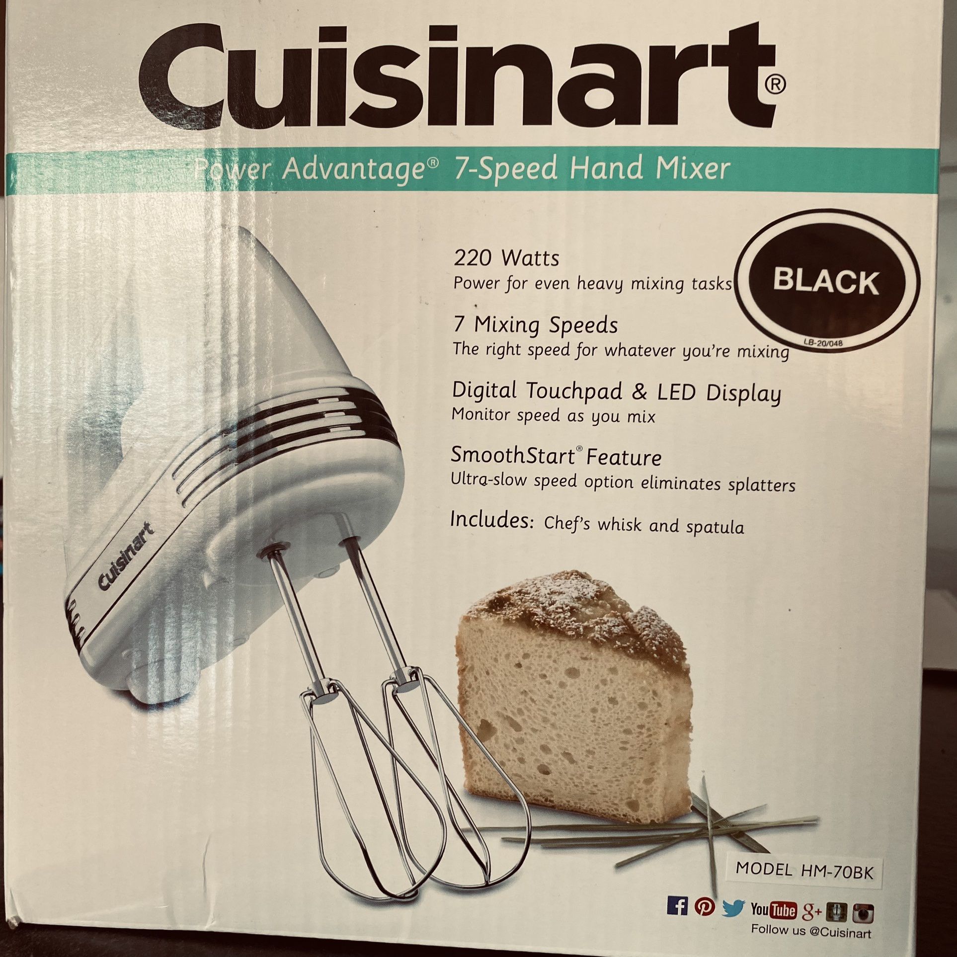 Cuisinart Power Advantage 7-Speed 220-Watt Hand Mixer 