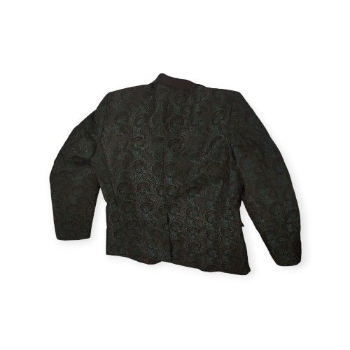 CooFandy Paisley Shawl Lapel Blazer
