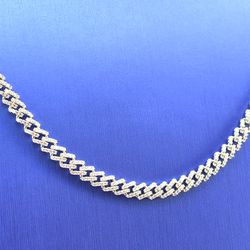 925 Silver 24” CZ Monaco Necklace 33.80g 5.5mm 180423