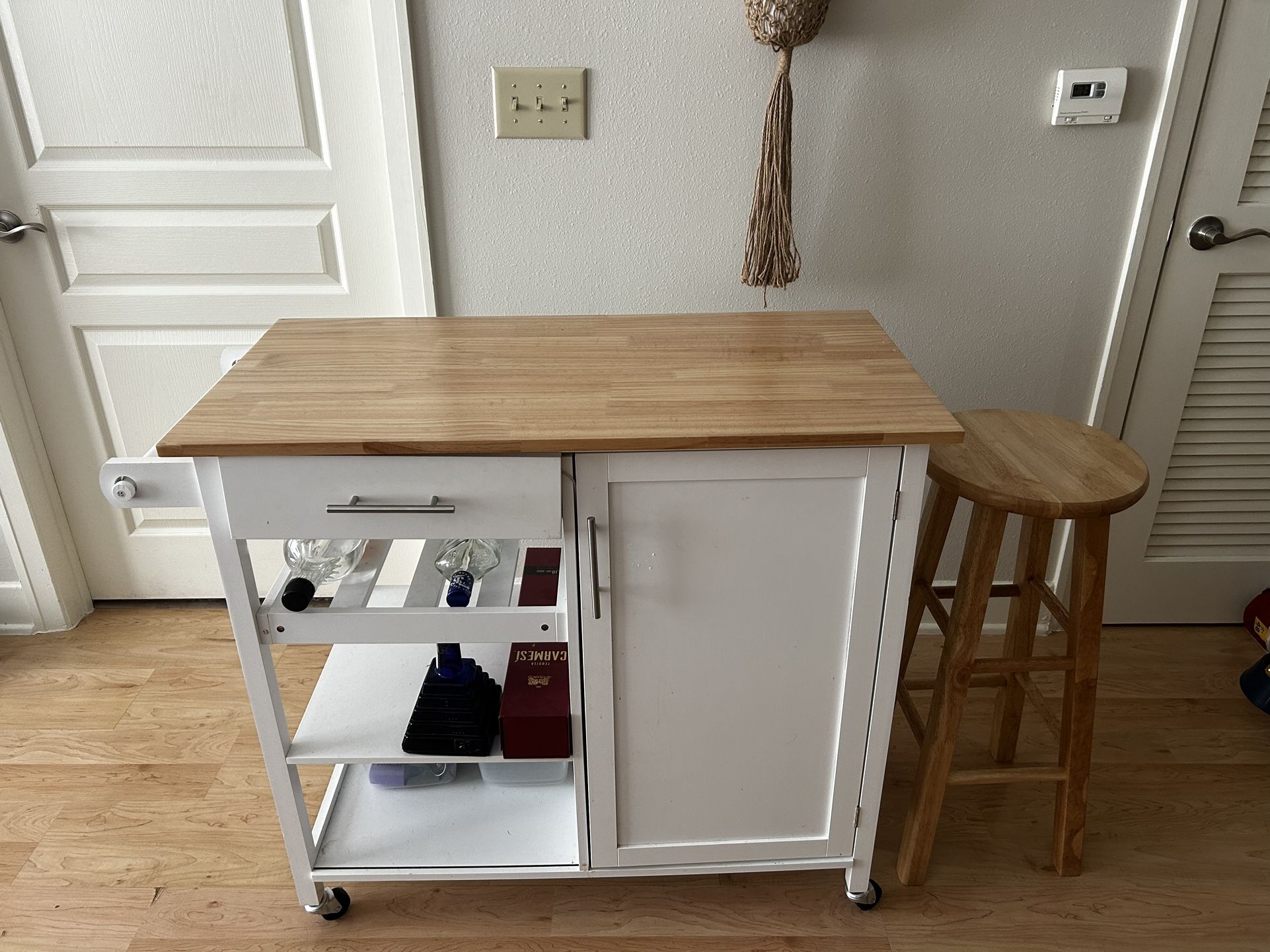 Kitchen Island and Stool