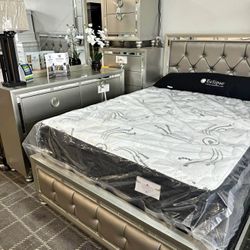 Wow Stunning Glam Bedroom On Sale Now! Price Can’t Be Beat!!