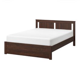 Queen bed frame with mattress