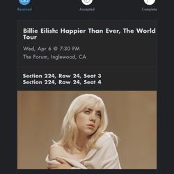 Billie Eilish Concert Tickets 