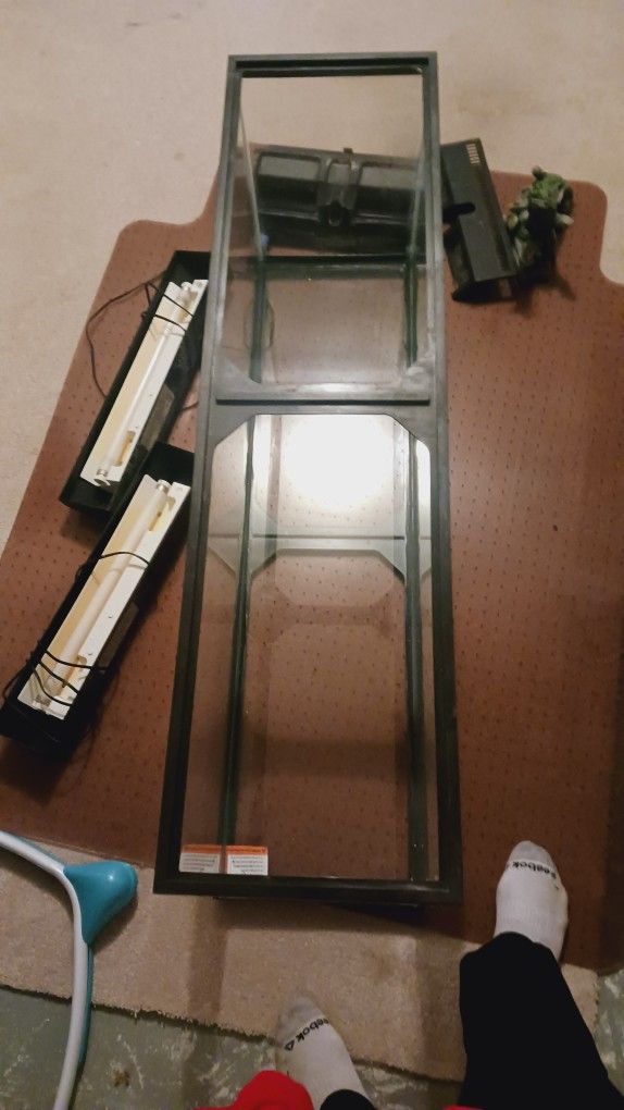 used aquarium 48x21x12