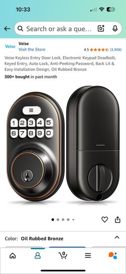 Keyless Entry Door Lock