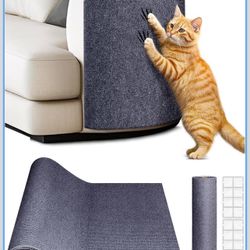 2PCS 39.4"x15.8" Cat Scratch Mat, Trimmable Self-Adhesive Carpet, DIY Climb Cat Scratcher for Furniture Couch or Wall Protector, Covering Cat Scratchi