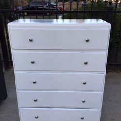 Wooden Five Drawers Tall Dresser 