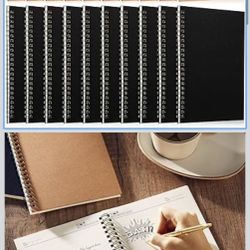 20 Pack A5 Spiral Notebook College Ruled Spiral Notebook Bulk 5.5 x 8.3 Inch Hardcover Notepads Lined Travel Writing Journal Notepad, 50 Sheets 100 Pa