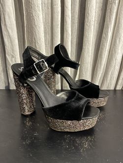 Sam Edelman Circus Glitter & Velvet Platforms