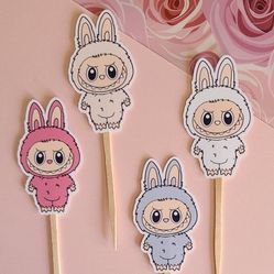 Labubu Cupcake Toppers 