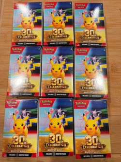 Pokemon 30th anniversary booster bundle 9x