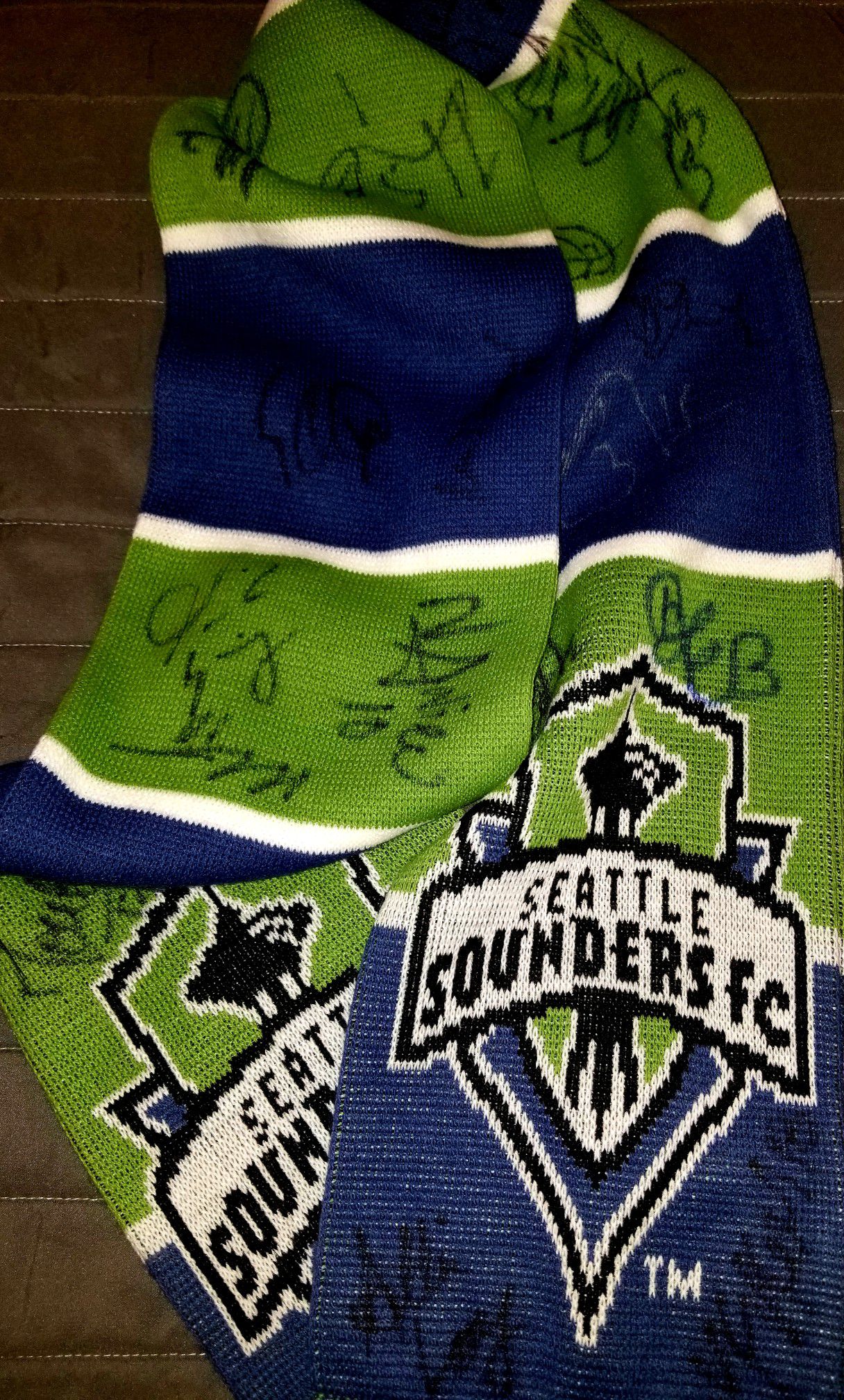 Autographed Seattle Sounders Scarf