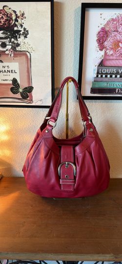 2010 red coach Soho Lynn hobo bag