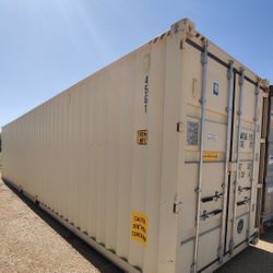NEW 40HC Beige One Trip Shipping Containers For Sale 