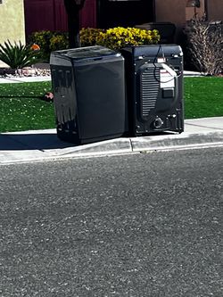 Dark Gray Washer and Dryer Set
