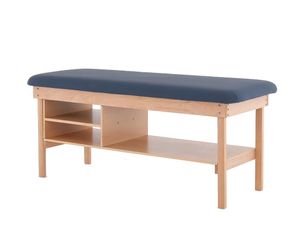 Table Massage With Wooden Base, Navy Blue Padded Surface (Blue)