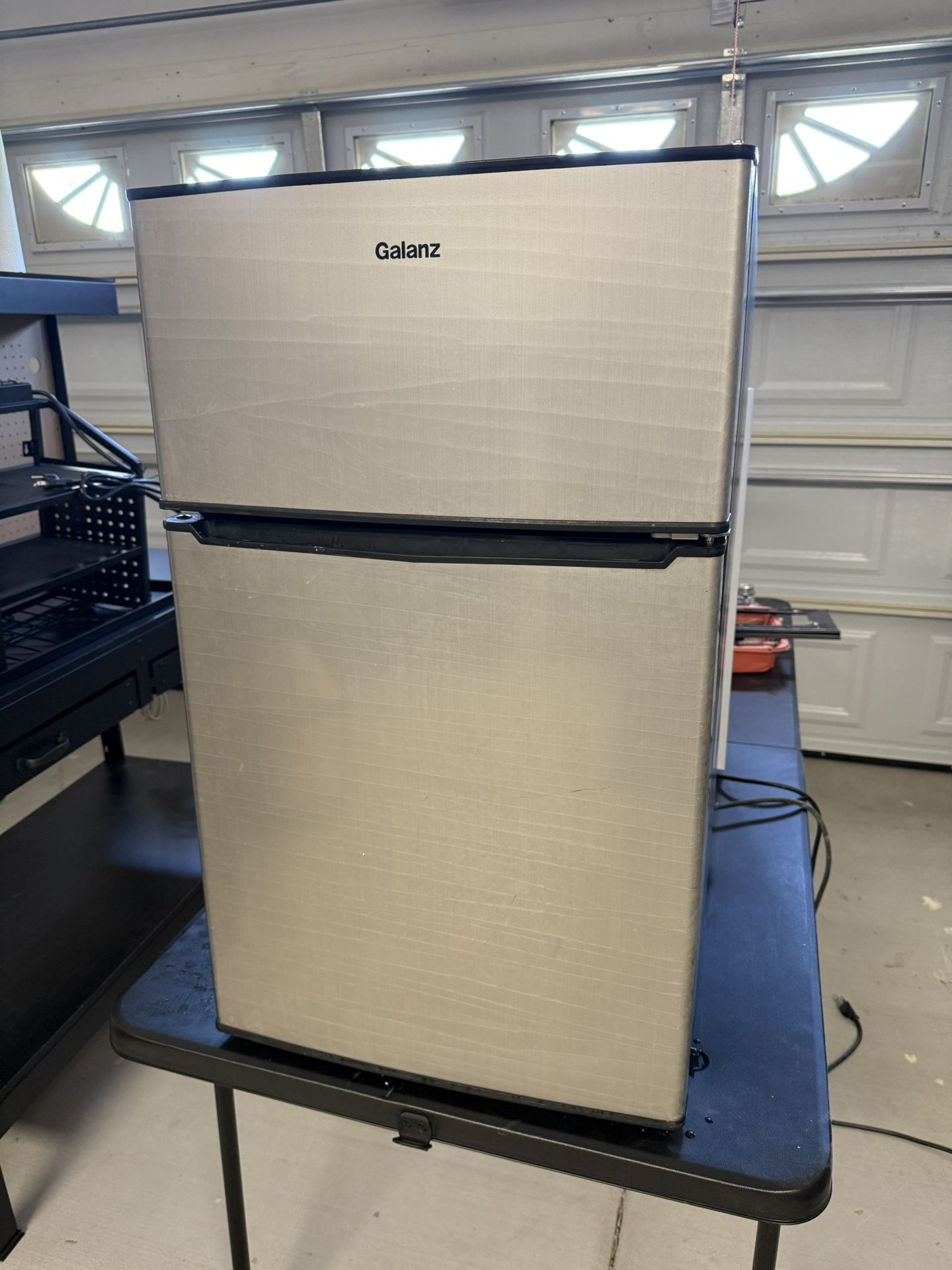 Galanz Stainless Mini Fridge/Freezer