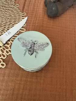 Concrete Bee Trinket Box