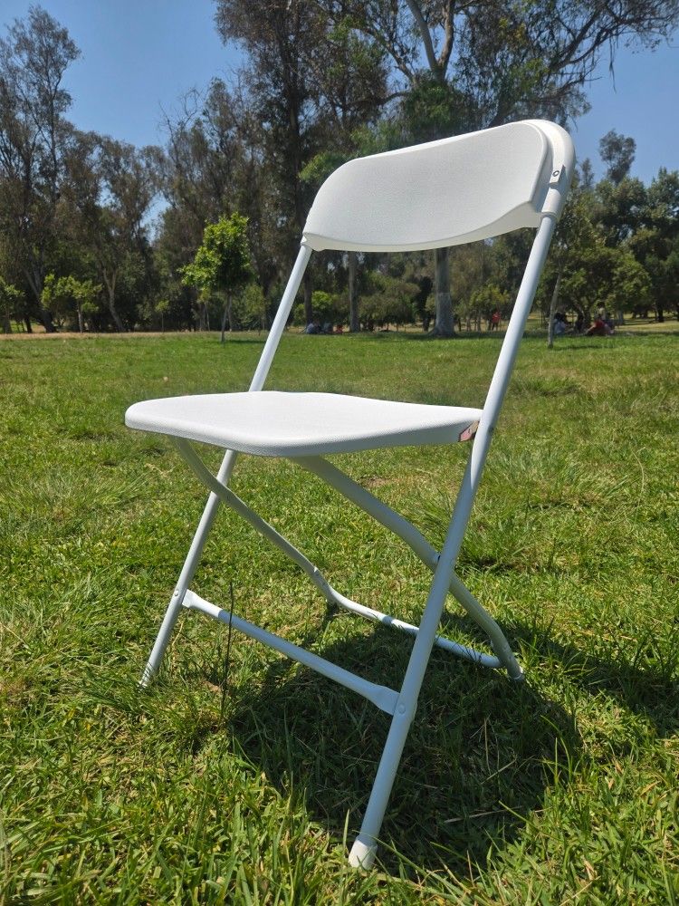 Plastic Folding Chairs White