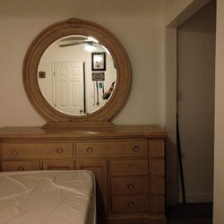 Mirror Dresser Real Wood