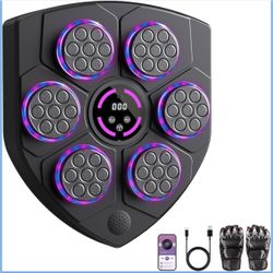 NEW Pmpveno Musical Boxing Machine With Boxing Gloves, Smart Bluetooth Boxing
