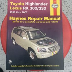 Toyota/ Lexus Highlander Repar Manual