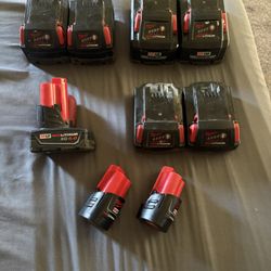 Milwaukee Batteries (Prices in Description)