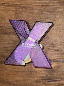 Xyron 1.5" Create-a-Sticker Machine (Purple Glitter) – Includes Partial Roll