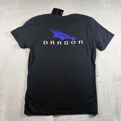 Space X Elon Mush Dragon Women’s Size Large Black T Shirt NWT #3198