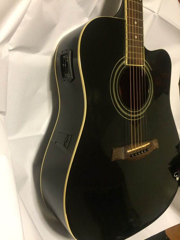 Ibanez acoustic electric guitar ready to use