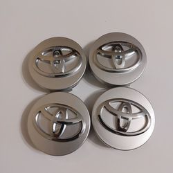 Toyota Center Caps Set Of 4 62mm Silver