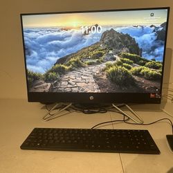 HP All-in-One Desktop Computer With Keyboard And Mouse 