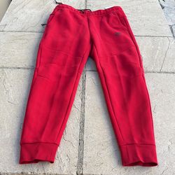 New Nike Tech Fleece Joggers Pants Sweats Gym Red Men’s L or XL