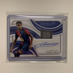 Lamine Yamal Autographed Card