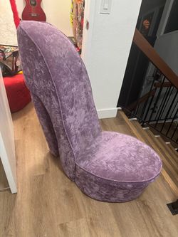 Purple High Heel Chair
