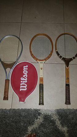 Vintage tennis rackets