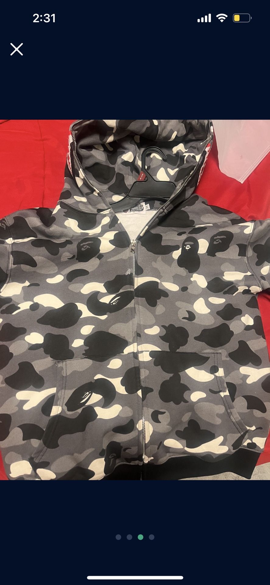 Bape Hoodie Size m
